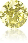 Natural Yellow Diamond Round 0.76 ct Polished