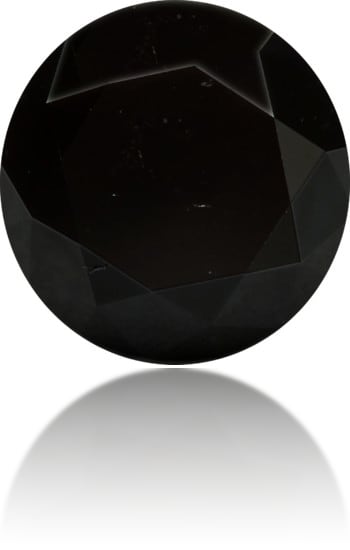 Natural Black Diamond Round 97.50 ct Polished