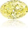 Natural Yellow Diamond Oval 1.05 ct Polished