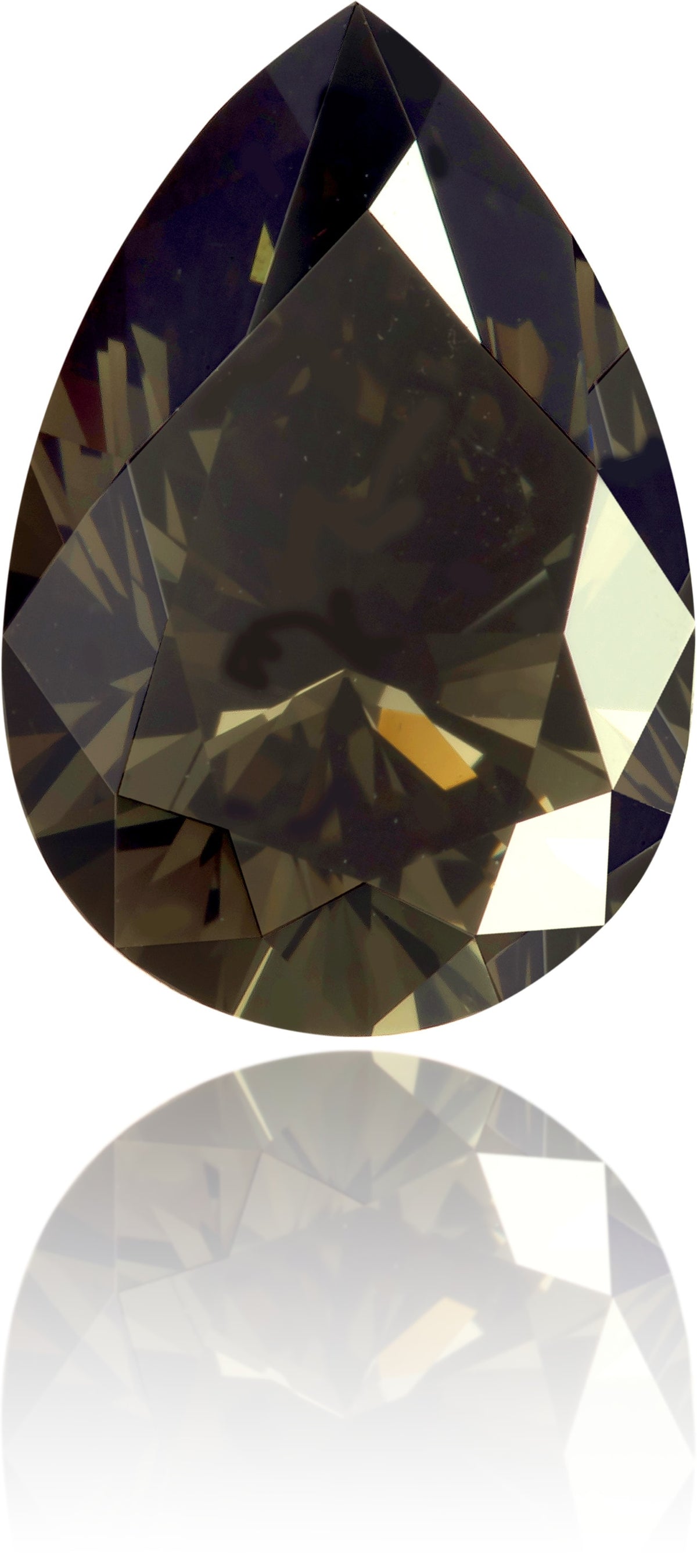 Natural Green Diamond Pear Shape 1.93 ct Polished