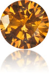 Natural Orange Diamond Round 0.52 ct Polished