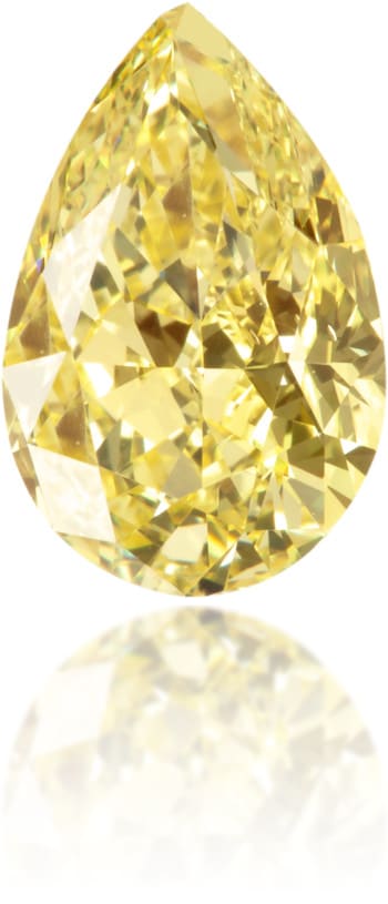 Natural Yellow Diamond Pear Shape 1.12 ct Polished