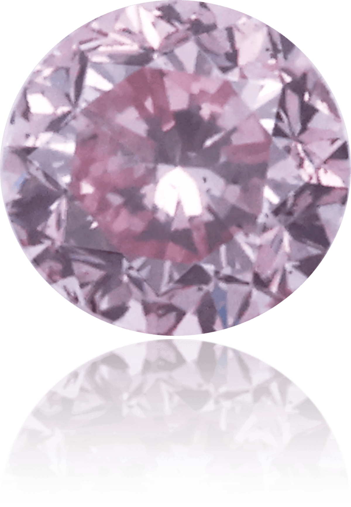 Natural Purple Diamond Round 0.55 ct Polished