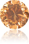 Natural Orange Diamond Round 0.32 ct Polished