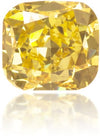 Natural Yellow Diamond Cushion 0.24 ct Polished