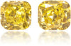 Natural Yellow Diamond Cushion 0.43 ct set
