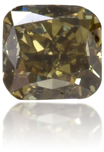 Natural Green Diamond Rectangle 0.18 ct Polished