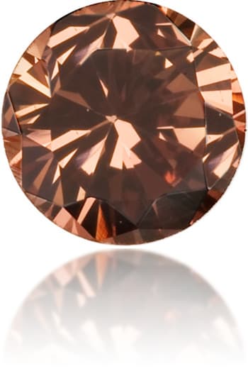 Natural Brown Diamond Round 0.12 ct Polished