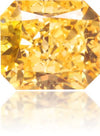 Natural Yellow Diamond Rectangle 0.66 ct Polished
