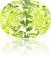 Natural Green Diamond Oval 0.57 ct Polished