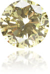 Natural Yellow Diamond Round 0.41 ct Polished