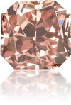 Natural Pink Diamond Square 0.44 ct Polished