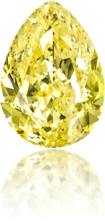 Natural Yellow Diamond Pear Shape 2.00 ct Polished
