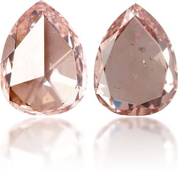 Natural Pink Diamond Pear Shape 0.30 ct Polished