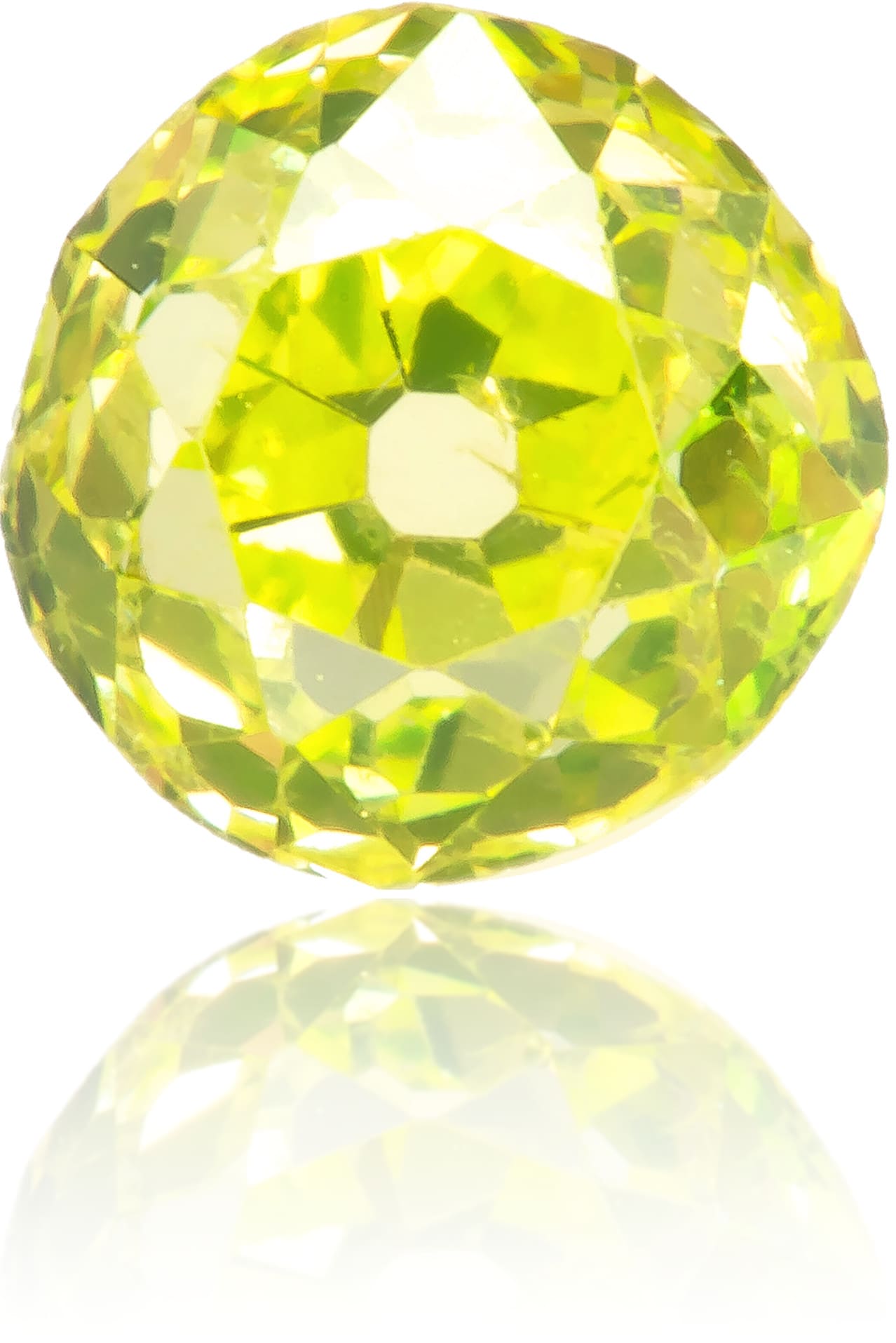 Natural Green Diamond Round 0.43 ct Polished