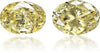 Natural Yellow Diamond Oval 1.61 ct set