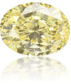 Natural Yellow Diamond Oval 0.69 ct Polished