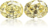 Natural Yellow Diamond Oval 1.33 ct set