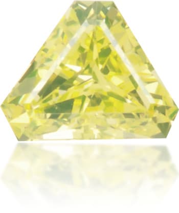 Natural Yellow Diamond Triangle 0.09 ct Polished