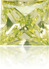 Natural Green Diamond Square 0.13 ct Polished