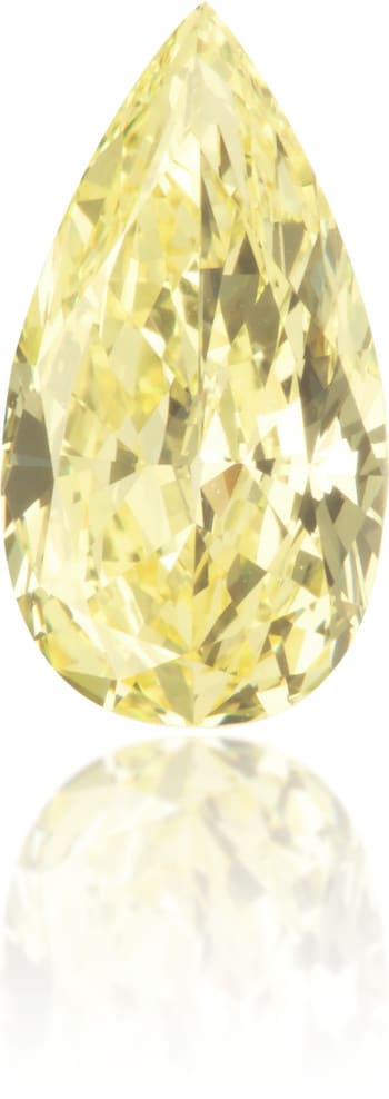 Natural Yellow Diamond Pear Shape 0.54 ct Polished