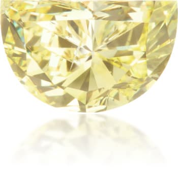 Natural Yellow Diamond Half-Moon 0.72 ct Polished