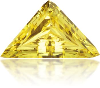 Natural Yellow Diamond Triangle 0.32 ct Polished