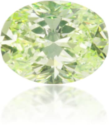 Natural Green Diamond Oval 0.51 ct Polished