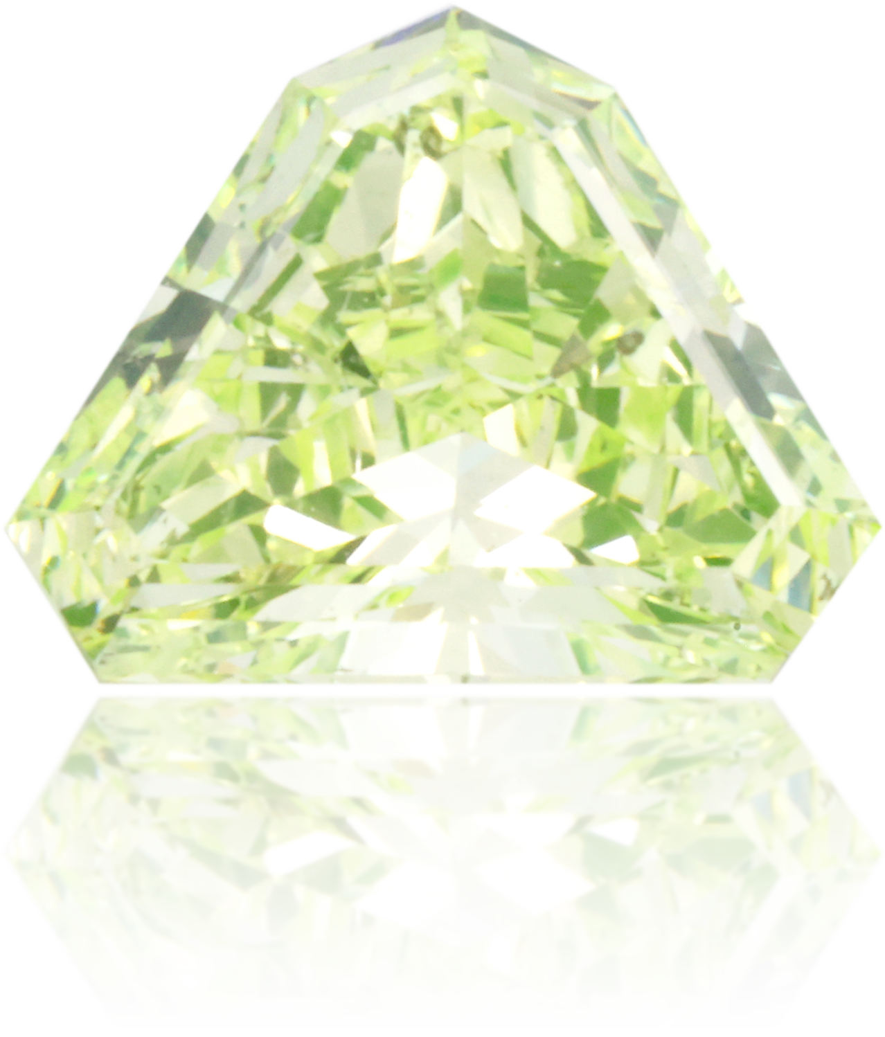 Natural Green Diamond Triangle 0.54 ct Polished