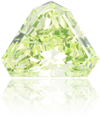 Natural Green Diamond Triangle 0.54 ct Polished