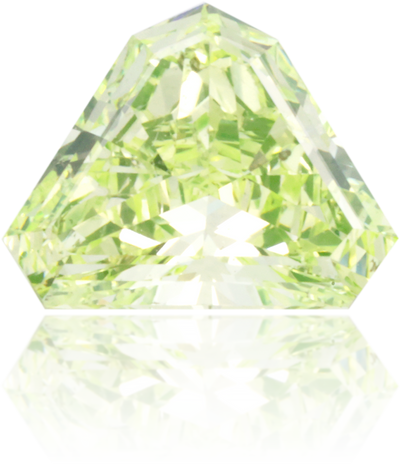 Natural Green Diamond Triangle 0.54 ct Polished