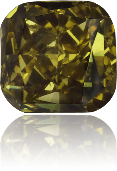 Natural Green Diamond Square 0.16 ct Polished