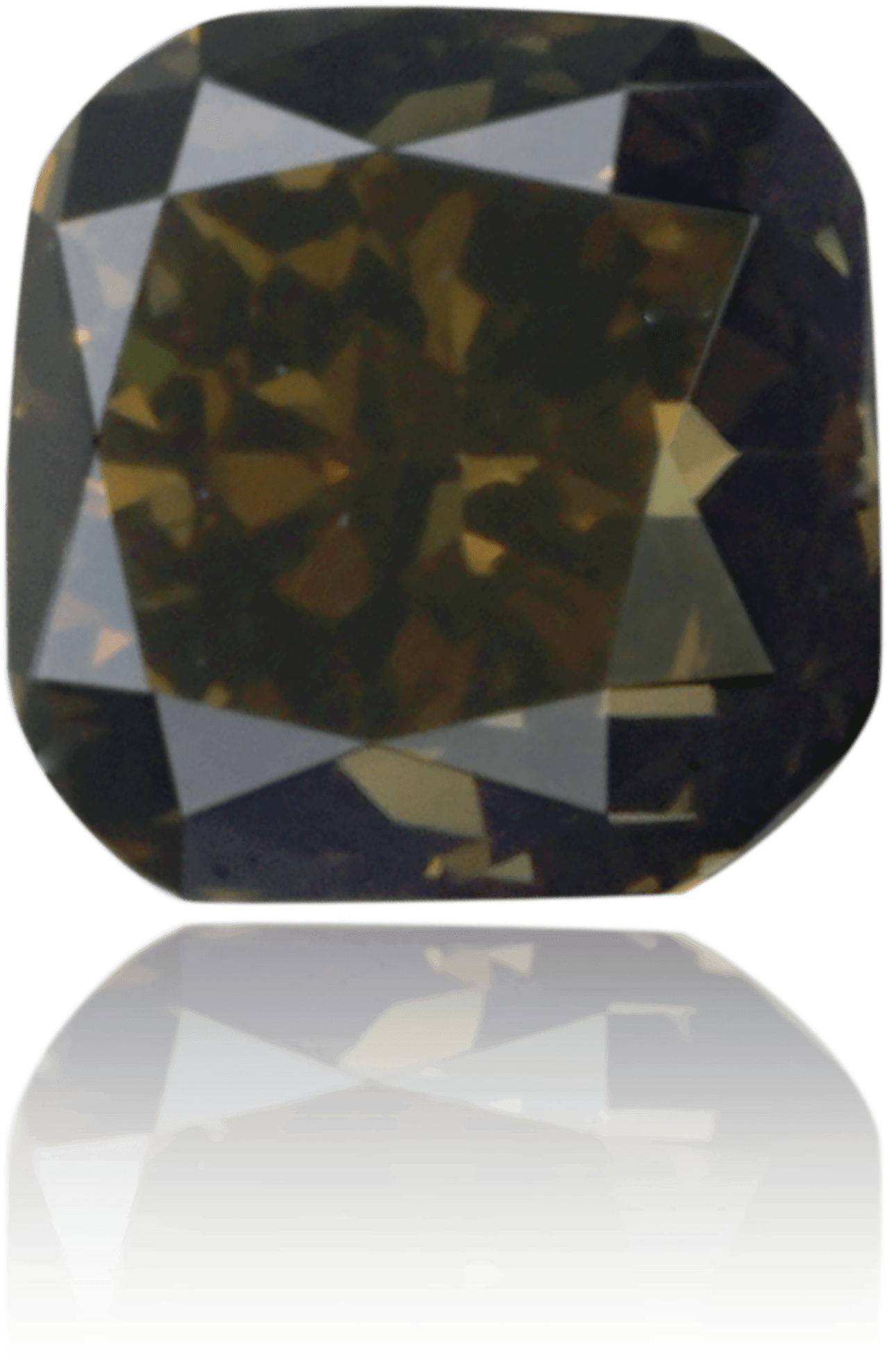 Natural Green Diamond Square 0.16 ct Polished