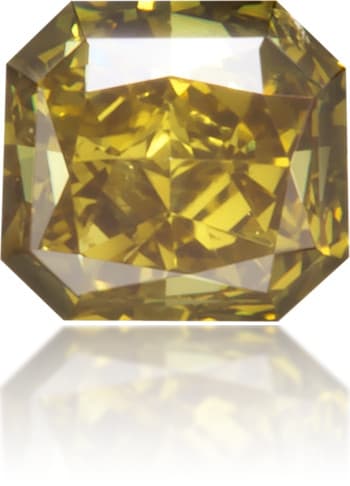 Natural Green Diamond Rectangle 0.19 ct Polished