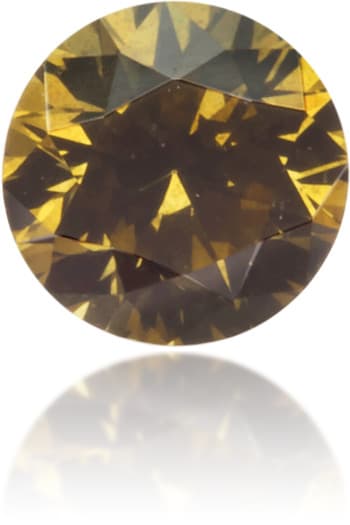 Natural Brown Diamond Round 0.15 ct Polished
