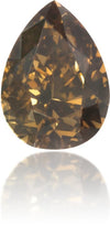 Natural Brown Diamond Pear Shape 0.13 ct Polished