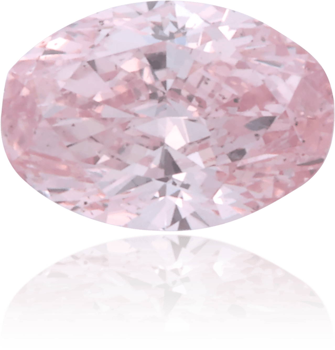 Natural Pink Diamond Oval 0.60 ct Polished