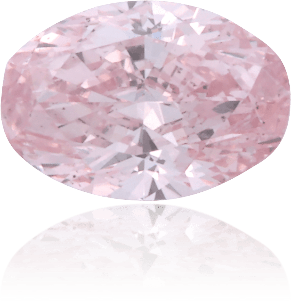 Natural Pink Diamond Oval 0.60 ct Polished