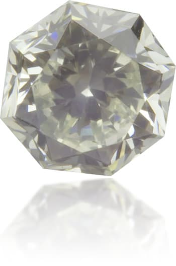 Natural Green Diamond Octagon 0.23 ct Polished