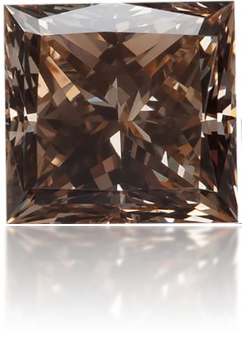 Natural Brown Diamond Square 0.15 ct Polished
