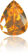 Natural Orange Diamond Pear Shape 0.12 ct Polished