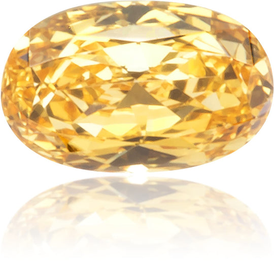 Natural Orange Diamond Oval 0.12 ct Polished