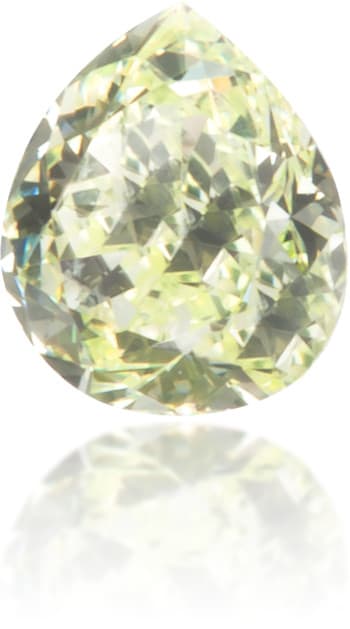Natural Green Diamond Pear Shape 0.13 ct Polished