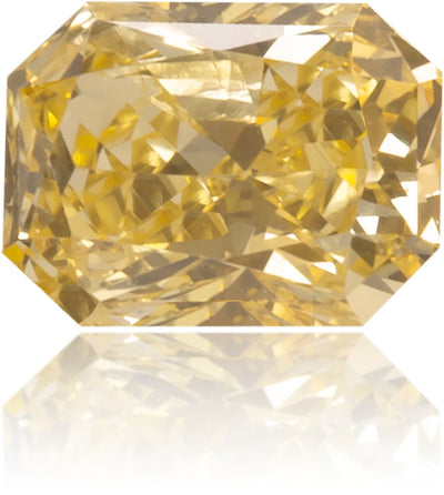 Natural Orange Diamond Rectangle 0.16 ct Polished