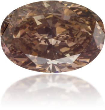 Natural Brown Diamond Oval 0.53 ct Polished