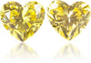Natural Yellow Diamond Heart Shape 0.40 ct set