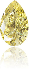 Natural Yellow Diamond Pear Shape 0.50 ct Polished