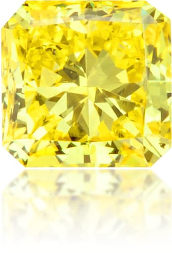Natural Yellow Diamond Square 0.29 ct Polished