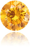Natural Orange Diamond Round 0.12 ct Polished