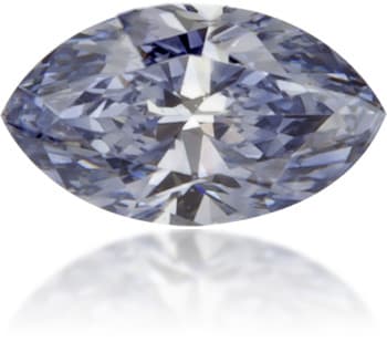 Natural Blue Diamond Marquise 0.13 ct Polished